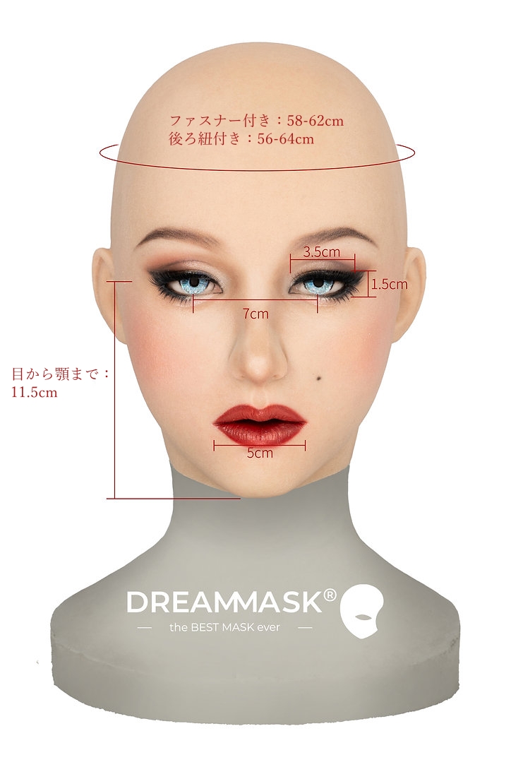 DM04　モンローイミテーション　シリコン製フィメールマスク　瞳付　欧米美人　ハーフマスク／フールヘッドマスク　正規品保証-4