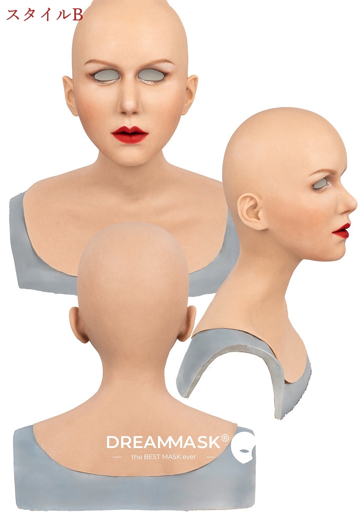 【ステージで輝く歌姫に変身する】高品質フィメールマスク　DM05　Alison「 アリソン 」メイク付き　普通版／PLUS＋版／特別版の医療用シリコン素材製　欧米美人顔　植毛の眉毛　超リアル　フィット感のすごいフィメールマスク　正規品保証　全国送料無料-8
