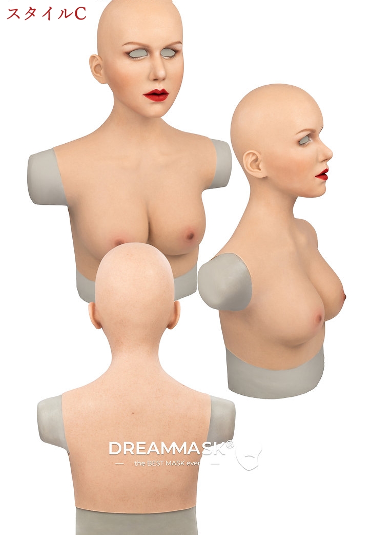 【ステージで輝く歌姫に変身する】高品質フィメールマスク　DM05　Alison「 アリソン 」メイク付き　普通版／PLUS＋版／特別版の医療用シリコン素材製　欧米美人顔　植毛の眉毛　超リアル　フィット感のすごいフィメールマスク　正規品保証　全国送料無料-9