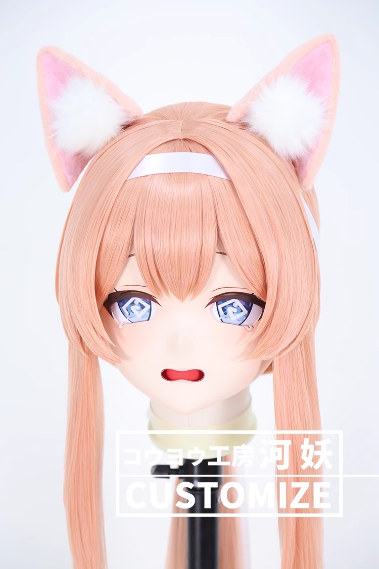 二次元美少女　鍵つき全頭面　KIGURUMIマスク(C-241~C-250)　通気孔付　高品質樹脂製　サイズオーダーメイド　フルヘッド　アニメマスク　河妖工房製品　正規品保証　全国送料無料-24