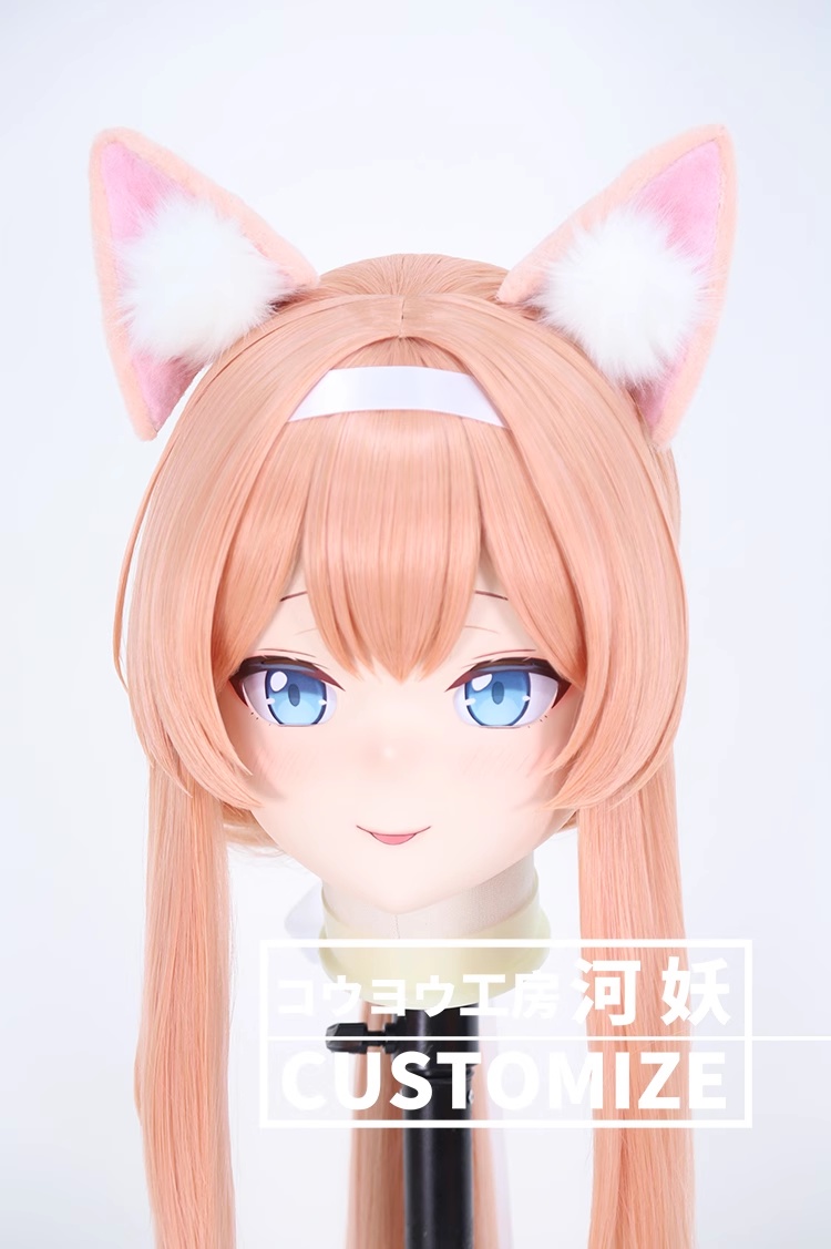 二次元美少女　鍵つき全頭面　KIGURUMIマスク(C-241~C-250)　通気孔付　高品質樹脂製　サイズオーダーメイド　フルヘッド　アニメマスク　河妖工房製品　正規品保証　全国送料無料-27