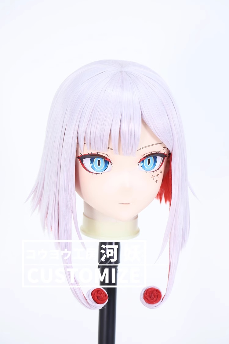 二次元美少女　鍵つき全頭面　KIGURUMIマスク(C-241~C-250)　通気孔付　高品質樹脂製　サイズオーダーメイド　フルヘッド　アニメマスク　河妖工房製品　正規品保証　全国送料無料-29