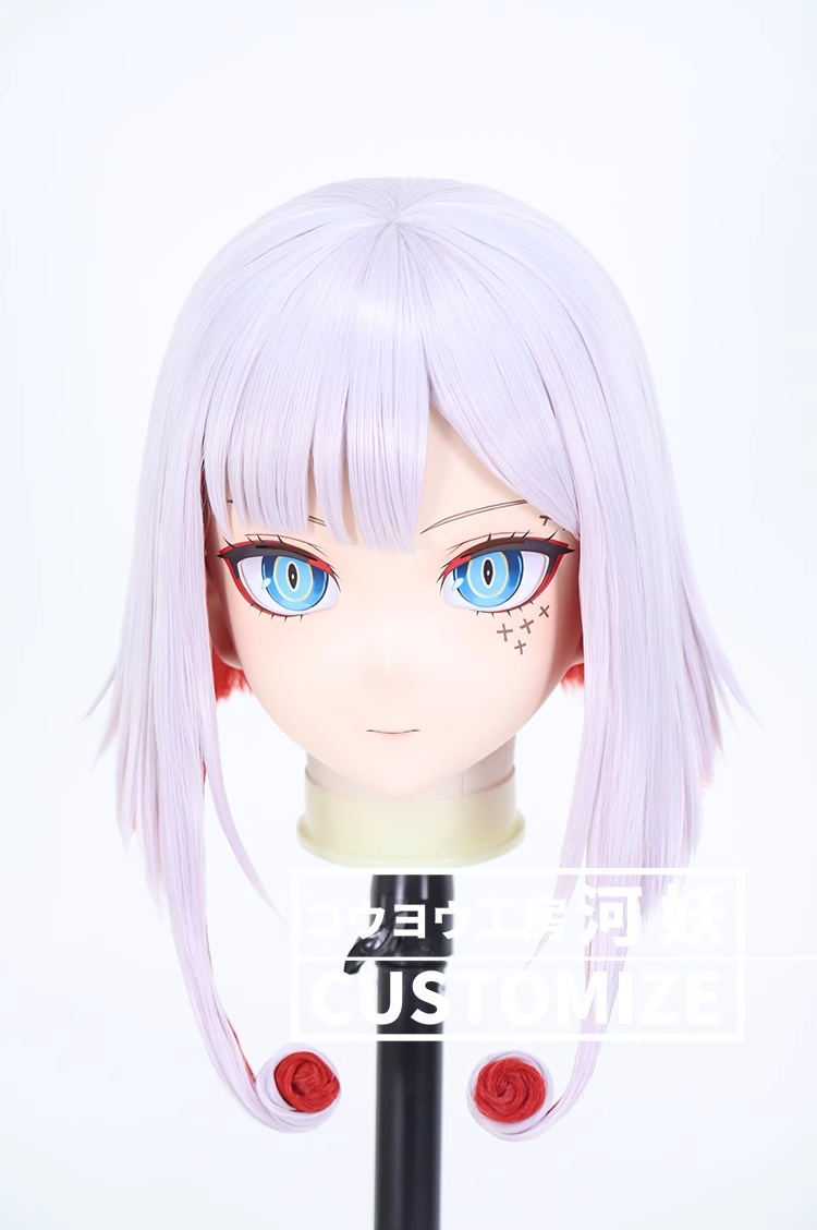 二次元美少女　鍵つき全頭面　KIGURUMIマスク(C-241~C-250)　通気孔付　高品質樹脂製　サイズオーダーメイド　フルヘッド　アニメマスク　河妖工房製品　正規品保証　全国送料無料-30