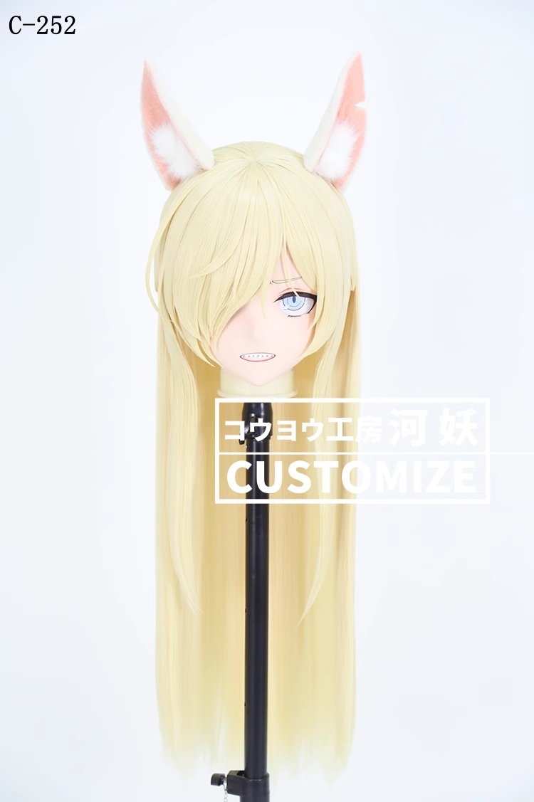 二次元美少女　鍵つき全頭面　KIGURUMIマスク(C-251~C-260)　通気孔付　高品質樹脂製　サイズオーダーメイド　フルヘッド　アニメマスク　河妖工房製品　正規品保証　全国送料無料-4