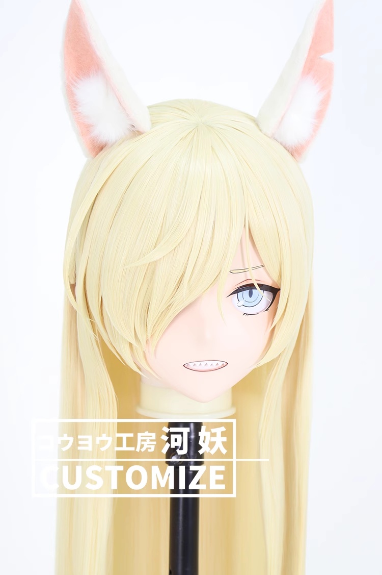 二次元美少女　鍵つき全頭面　KIGURUMIマスク(C-251~C-260)　通気孔付　高品質樹脂製　サイズオーダーメイド　フルヘッド　アニメマスク　河妖工房製品　正規品保証　全国送料無料-5