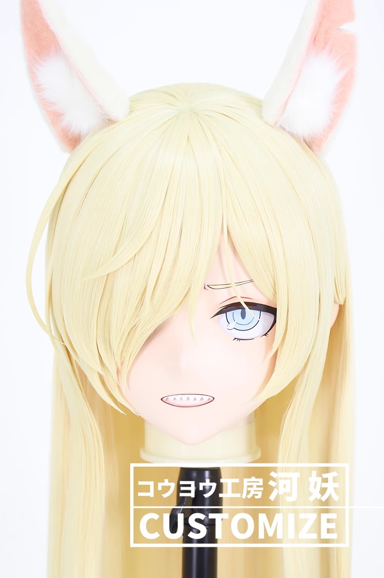 二次元美少女　鍵つき全頭面　KIGURUMIマスク(C-251~C-260)　通気孔付　高品質樹脂製　サイズオーダーメイド　フルヘッド　アニメマスク　河妖工房製品　正規品保証　全国送料無料-6