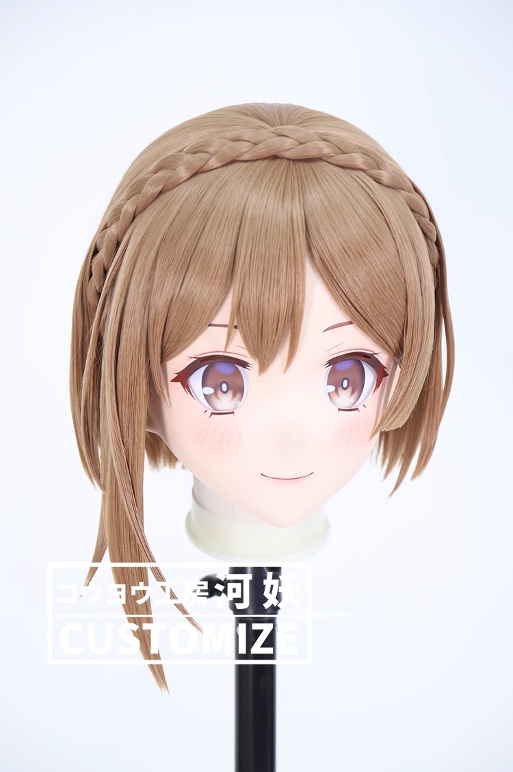 二次元美少女　鍵つき全頭面　KIGURUMIマスク(C-251~C-260)　通気孔付　高品質樹脂製　サイズオーダーメイド　フルヘッド　アニメマスク　河妖工房製品　正規品保証　全国送料無料-10
