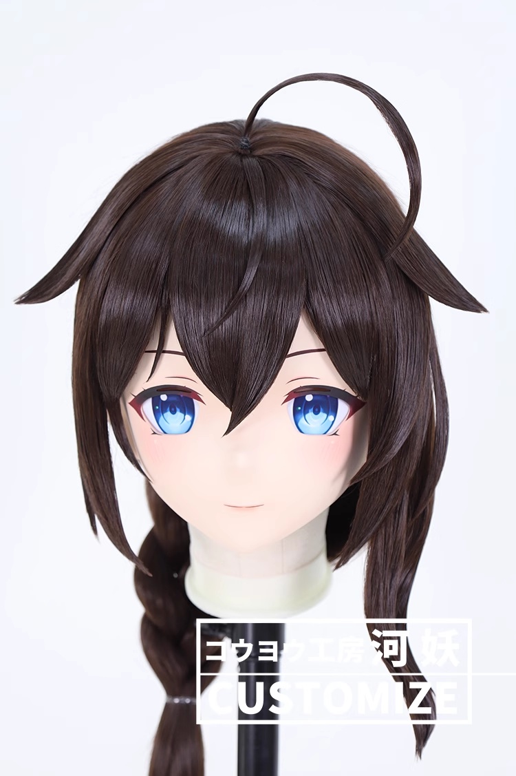 二次元美少女　鍵つき全頭面　KIGURUMIマスク(C-251~C-260)　通気孔付　高品質樹脂製　サイズオーダーメイド　フルヘッド　アニメマスク　河妖工房製品　正規品保証　全国送料無料-20
