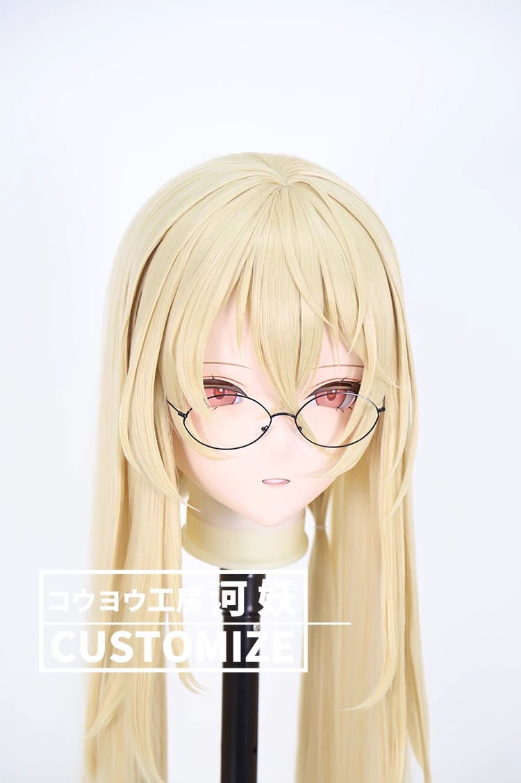 二次元美少女　鍵つき全頭面　KIGURUMIマスク(C-251~C-260)　通気孔付　高品質樹脂製　サイズオーダーメイド　フルヘッド　アニメマスク　河妖工房製品　正規品保証　全国送料無料-25