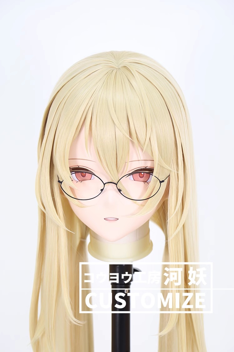 二次元美少女　鍵つき全頭面　KIGURUMIマスク(C-251~C-260)　通気孔付　高品質樹脂製　サイズオーダーメイド　フルヘッド　アニメマスク　河妖工房製品　正規品保証　全国送料無料-26