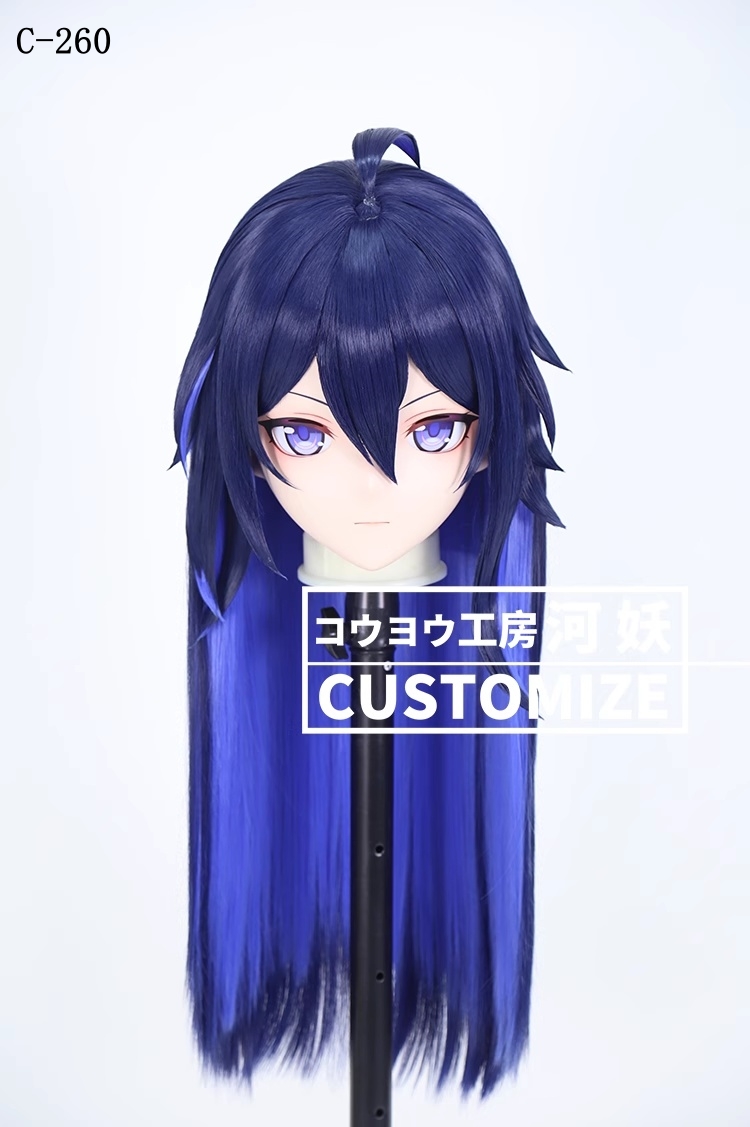 二次元美少女　鍵つき全頭面　KIGURUMIマスク(C-251~C-260)　通気孔付　高品質樹脂製　サイズオーダーメイド　フルヘッド　アニメマスク　河妖工房製品　正規品保証　全国送料無料-27