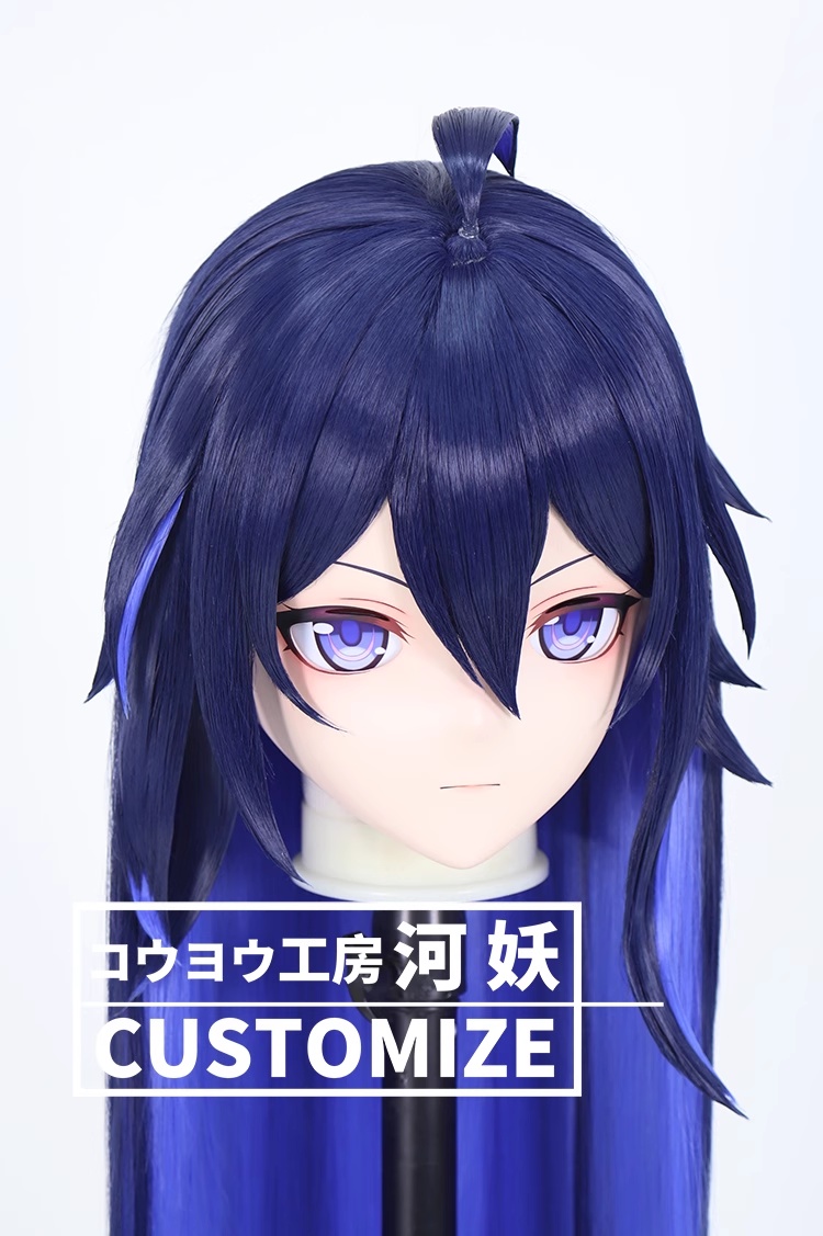 二次元美少女　鍵つき全頭面　KIGURUMIマスク(C-251~C-260)　通気孔付　高品質樹脂製　サイズオーダーメイド　フルヘッド　アニメマスク　河妖工房製品　正規品保証　全国送料無料-28