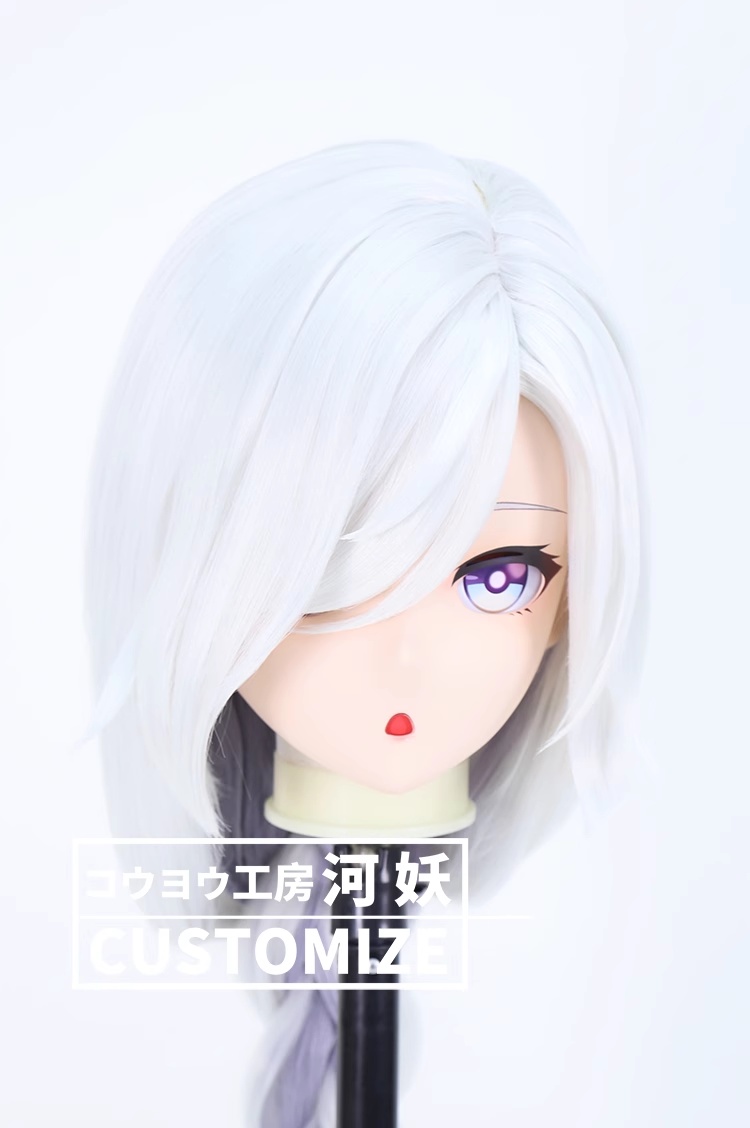 二次元美少女　鍵つき全頭面　KIGURUMIマスク(C-261~C-270)　通気孔付　高品質樹脂製　サイズオーダーメイド　フルヘッド　アニメマスク　河妖工房製品　正規品保証　全国送料無料-8
