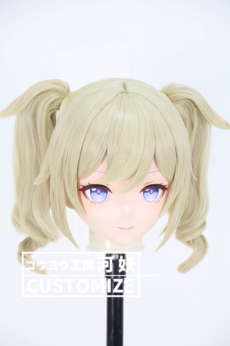 二次元美少女　鍵つき全頭面　KIGURUMIマスク(C-261~C-270)　通気孔付　高品質樹脂製　サイズオーダーメイド　フルヘッド　アニメマスク　河妖工房製品　正規品保証　全国送料無料-16