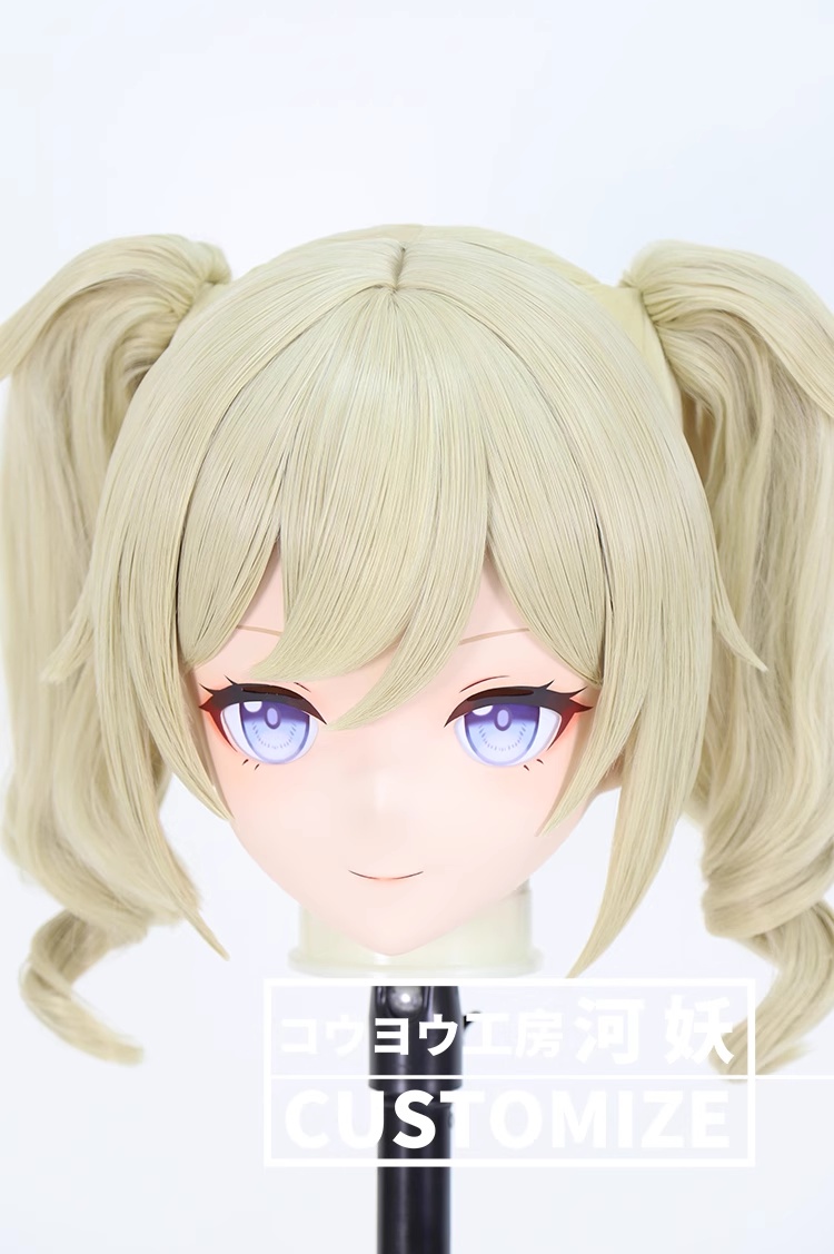 二次元美少女　鍵つき全頭面　KIGURUMIマスク(C-261~C-270)　通気孔付　高品質樹脂製　サイズオーダーメイド　フルヘッド　アニメマスク　河妖工房製品　正規品保証　全国送料無料-17