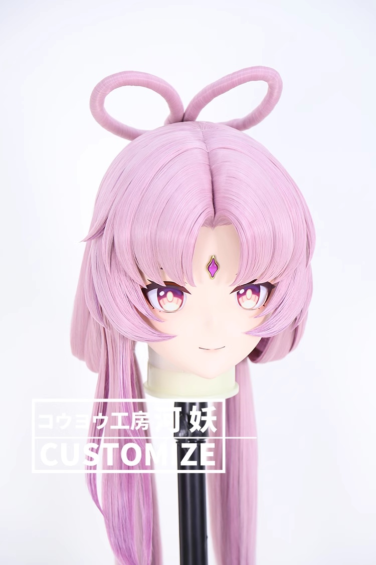 二次元美少女　鍵つき全頭面　KIGURUMIマスク(C-261~C-270)　通気孔付　高品質樹脂製　サイズオーダーメイド　フルヘッド　アニメマスク　河妖工房製品　正規品保証　全国送料無料-22