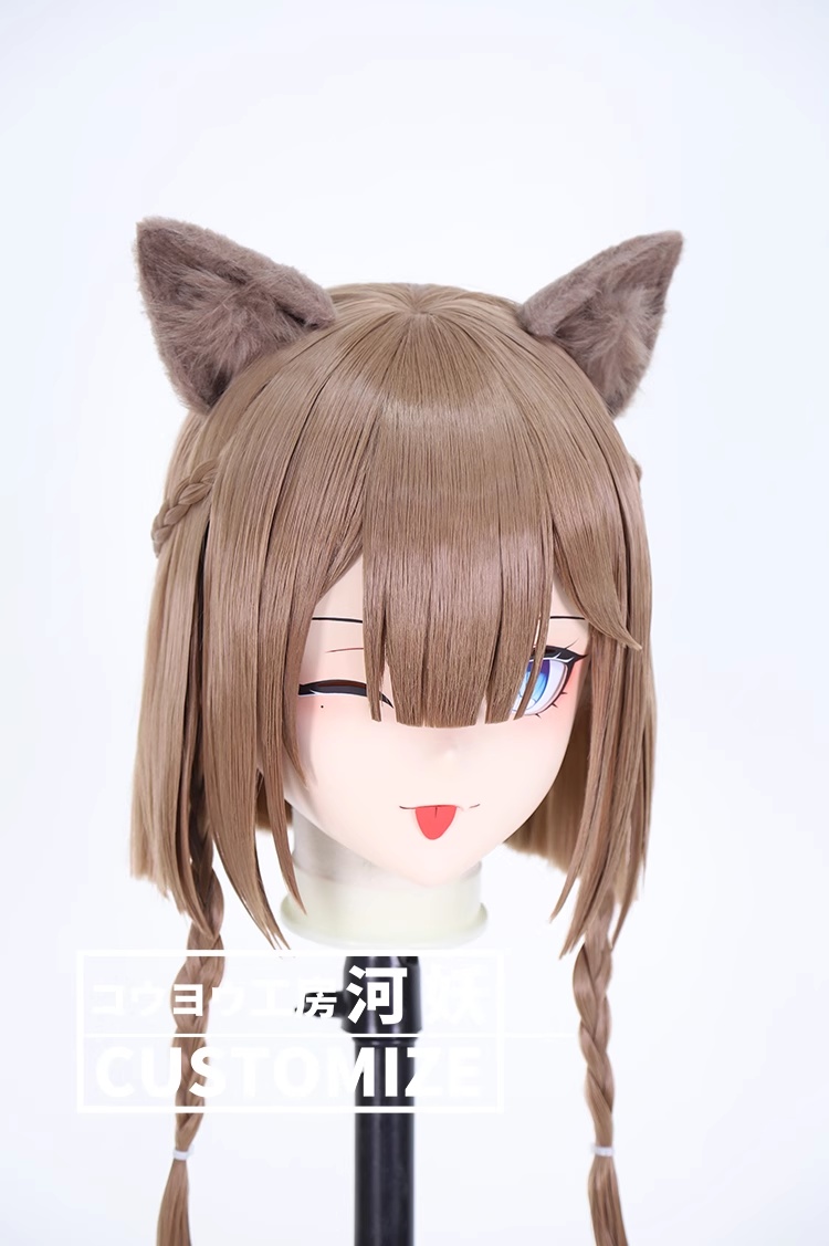 二次元美少女　鍵つき全頭面　KIGURUMIマスク(C-261~C-270)　通気孔付　高品質樹脂製　サイズオーダーメイド　フルヘッド　アニメマスク　河妖工房製品　正規品保証　全国送料無料-27