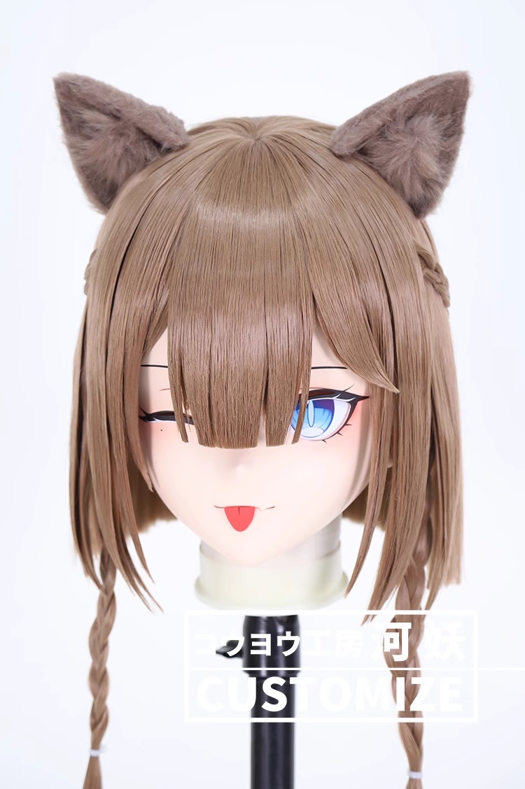 二次元美少女　鍵つき全頭面　KIGURUMIマスク(C-261~C-270)　通気孔付　高品質樹脂製　サイズオーダーメイド　フルヘッド　アニメマスク　河妖工房製品　正規品保証　全国送料無料-28