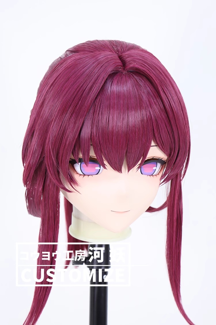 二次元美少女　鍵つき全頭面　KIGURUMIマスク(C-271~C-280)　通気孔付　高品質樹脂製　サイズオーダーメイド　フルヘッド　アニメマスク　河妖工房製品　正規品保証　全国送料無料-6
