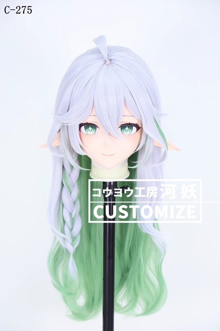 二次元美少女　鍵つき全頭面　KIGURUMIマスク(C-271~C-280)　通気孔付　高品質樹脂製　サイズオーダーメイド　フルヘッド　アニメマスク　河妖工房製品　正規品保証　全国送料無料-13