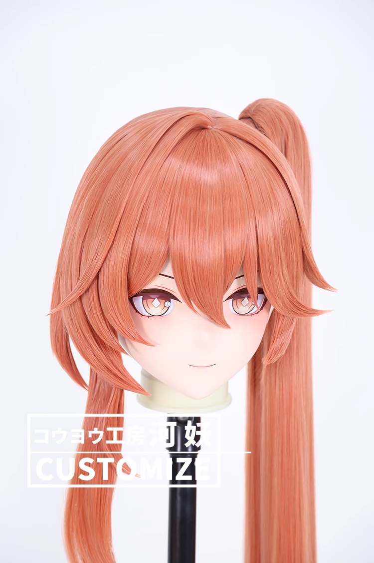 二次元美少女　鍵つき全頭面　KIGURUMIマスク(C-271~C-280)　通気孔付　高品質樹脂製　サイズオーダーメイド　フルヘッド　アニメマスク　河妖工房製品　正規品保証　全国送料無料-17