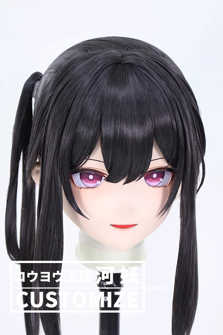 二次元美少女　鍵つき全頭面　KIGURUMIマスク(C-271~C-280)　通気孔付　高品質樹脂製　サイズオーダーメイド　フルヘッド　アニメマスク　河妖工房製品　正規品保証　全国送料無料-20