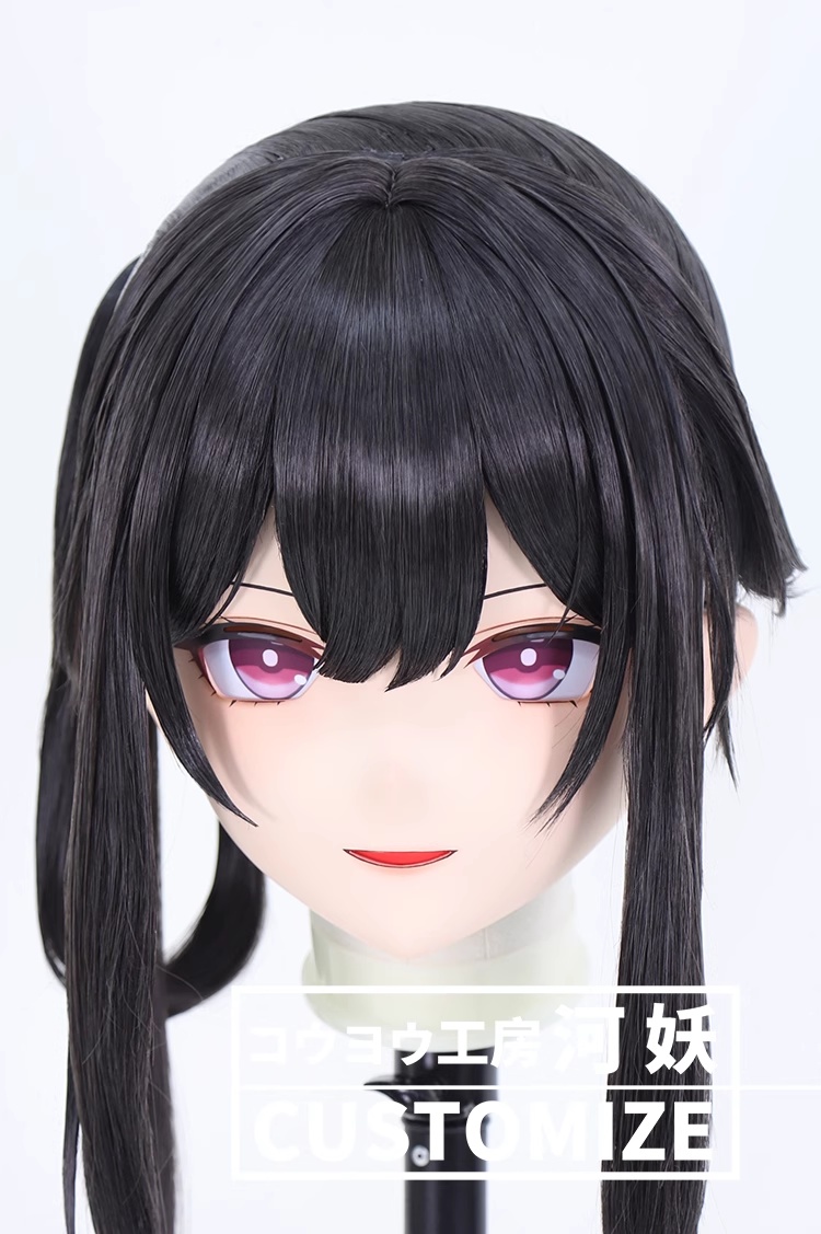 二次元美少女　鍵つき全頭面　KIGURUMIマスク(C-271~C-280)　通気孔付　高品質樹脂製　サイズオーダーメイド　フルヘッド　アニメマスク　河妖工房製品　正規品保証　全国送料無料-21