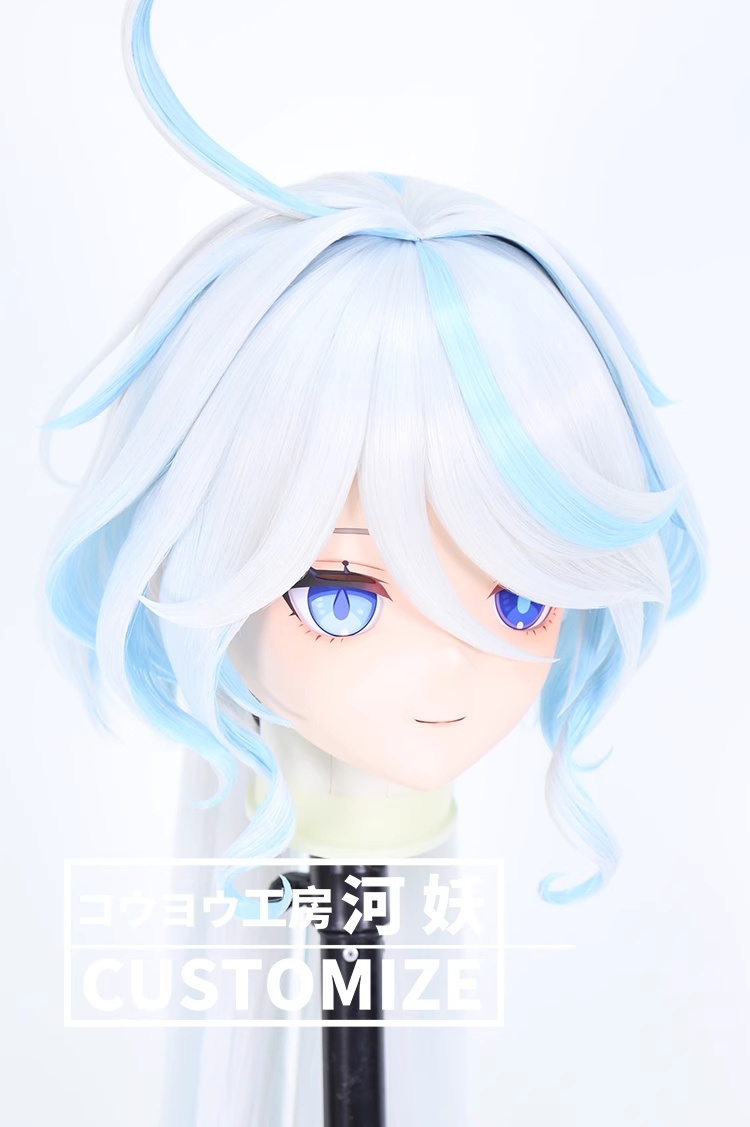 二次元美少女　鍵つき全頭面　KIGURUMIマスク(C-271~C-280)　通気孔付　高品質樹脂製　サイズオーダーメイド　フルヘッド　アニメマスク　河妖工房製品　正規品保証　全国送料無料-23