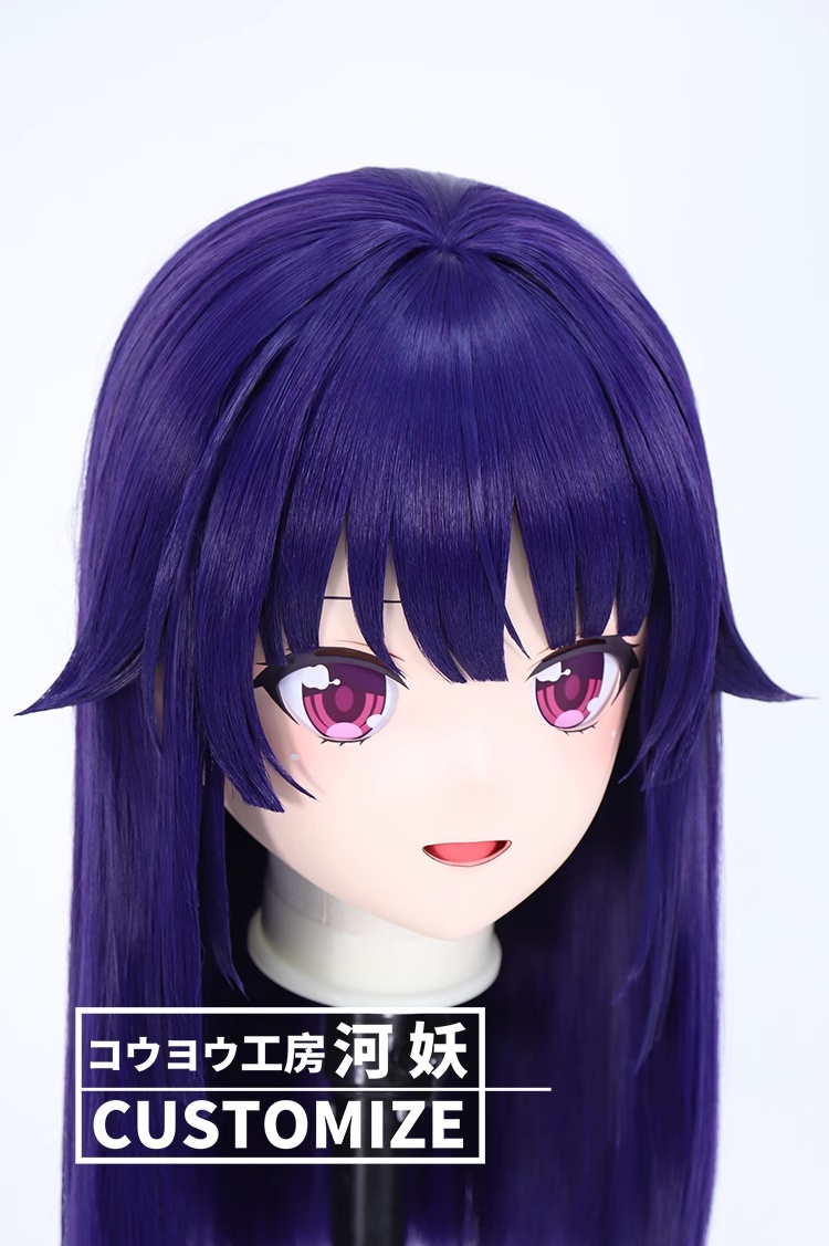 二次元美少女　鍵つき全頭面　KIGURUMIマスク(C-271~C-280)　通気孔付　高品質樹脂製　サイズオーダーメイド　フルヘッド　アニメマスク　河妖工房製品　正規品保証　全国送料無料-26