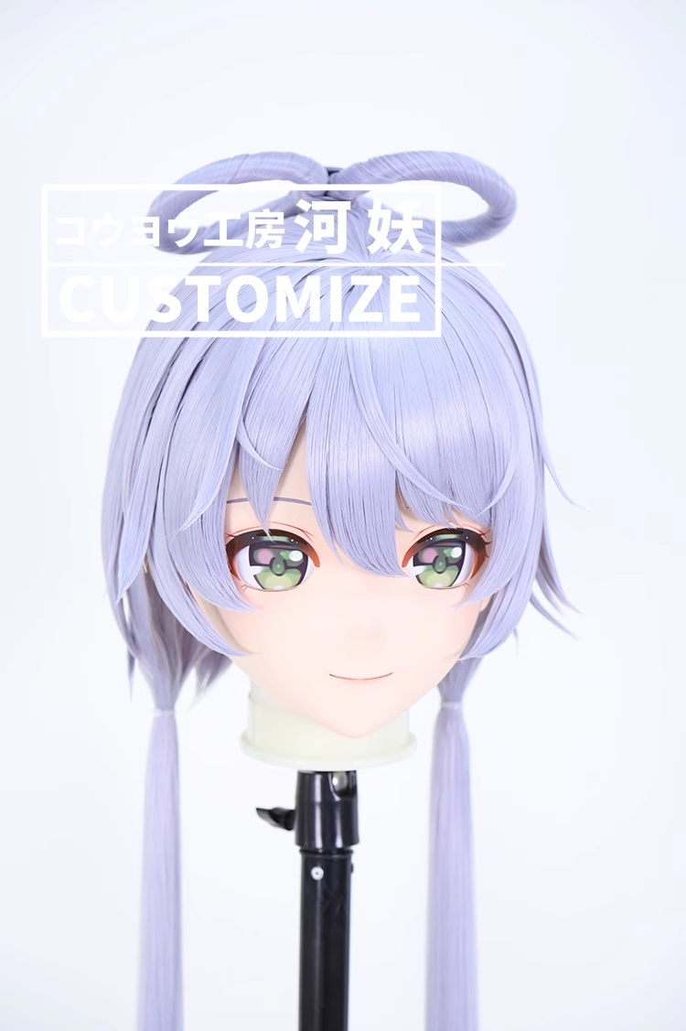 二次元美少女　鍵つき全頭面　KIGURUMIマスク(C-281~C-290)　通気孔付　高品質樹脂製　サイズオーダーメイド　フルヘッド　アニメマスク　河妖工房製品　正規品保証　全国送料無料-14