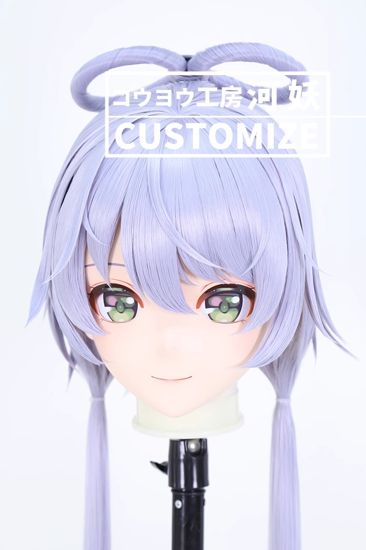 二次元美少女　鍵つき全頭面　KIGURUMIマスク(C-281~C-290)　通気孔付　高品質樹脂製　サイズオーダーメイド　フルヘッド　アニメマスク　河妖工房製品　正規品保証　全国送料無料-15