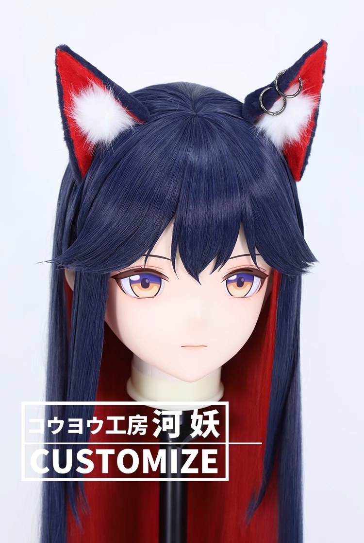 二次元美少女　鍵つき全頭面　KIGURUMIマスク(C-281~C-290)　通気孔付　高品質樹脂製　サイズオーダーメイド　フルヘッド　アニメマスク　河妖工房製品　正規品保証　全国送料無料-26