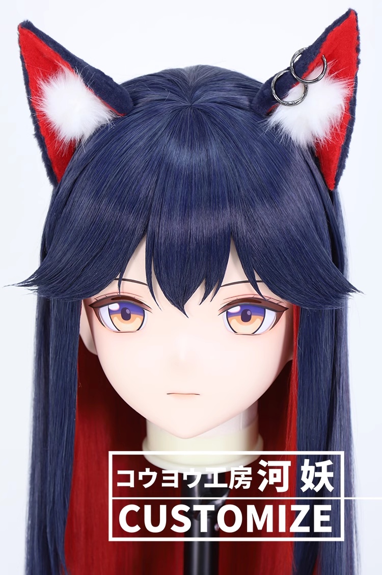 二次元美少女　鍵つき全頭面　KIGURUMIマスク(C-281~C-290)　通気孔付　高品質樹脂製　サイズオーダーメイド　フルヘッド　アニメマスク　河妖工房製品　正規品保証　全国送料無料-27