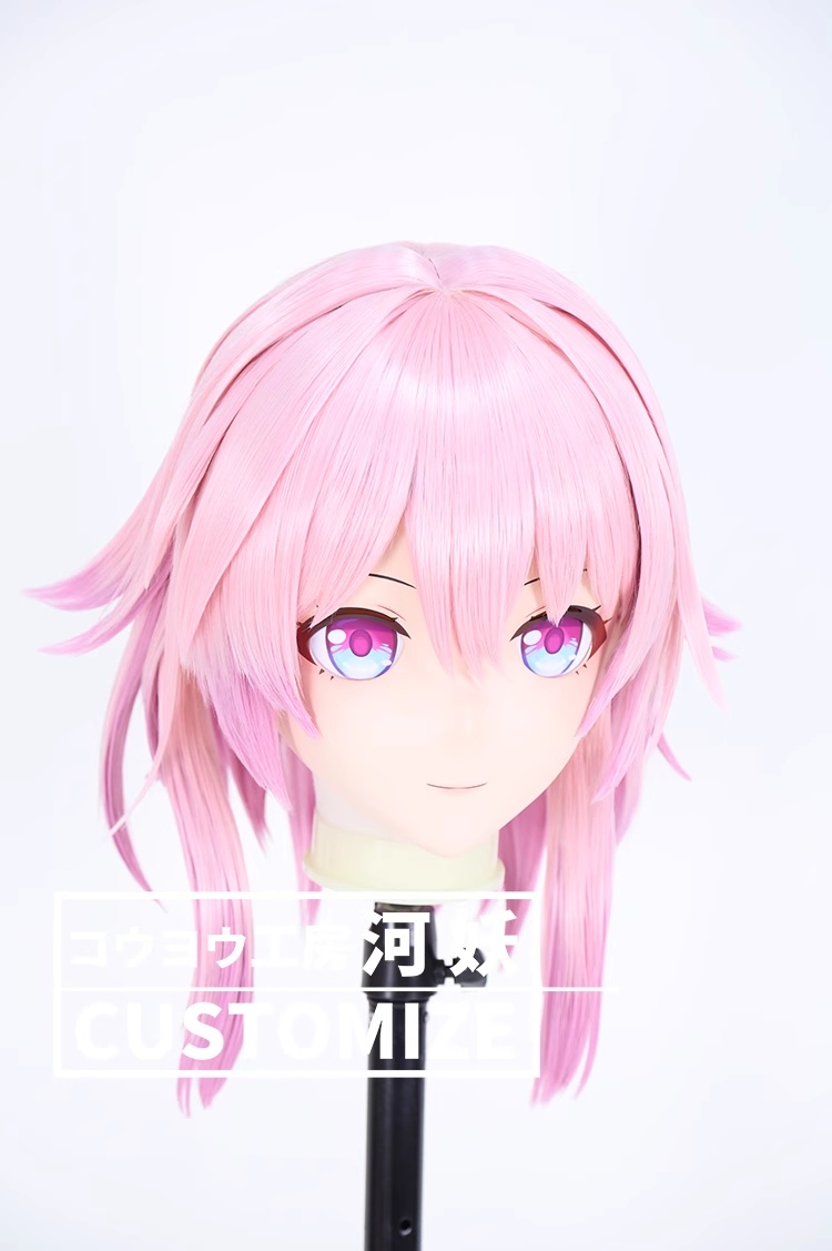 二次元美少女　鍵つき全頭面　KIGURUMIマスク(C-281~C-290)　通気孔付　高品質樹脂製　サイズオーダーメイド　フルヘッド　アニメマスク　河妖工房製品　正規品保証　全国送料無料-29