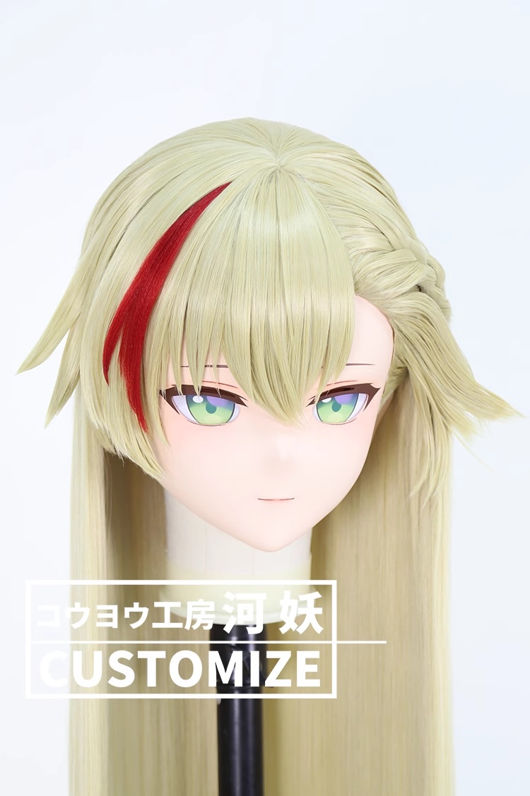 二次元美少女　鍵つき全頭面　KIGURUMIマスク(C-291~C-300)　通気孔付　高品質樹脂製　サイズオーダーメイド　フルヘッド　アニメマスク　河妖工房製品　正規品保証　全国送料無料-14