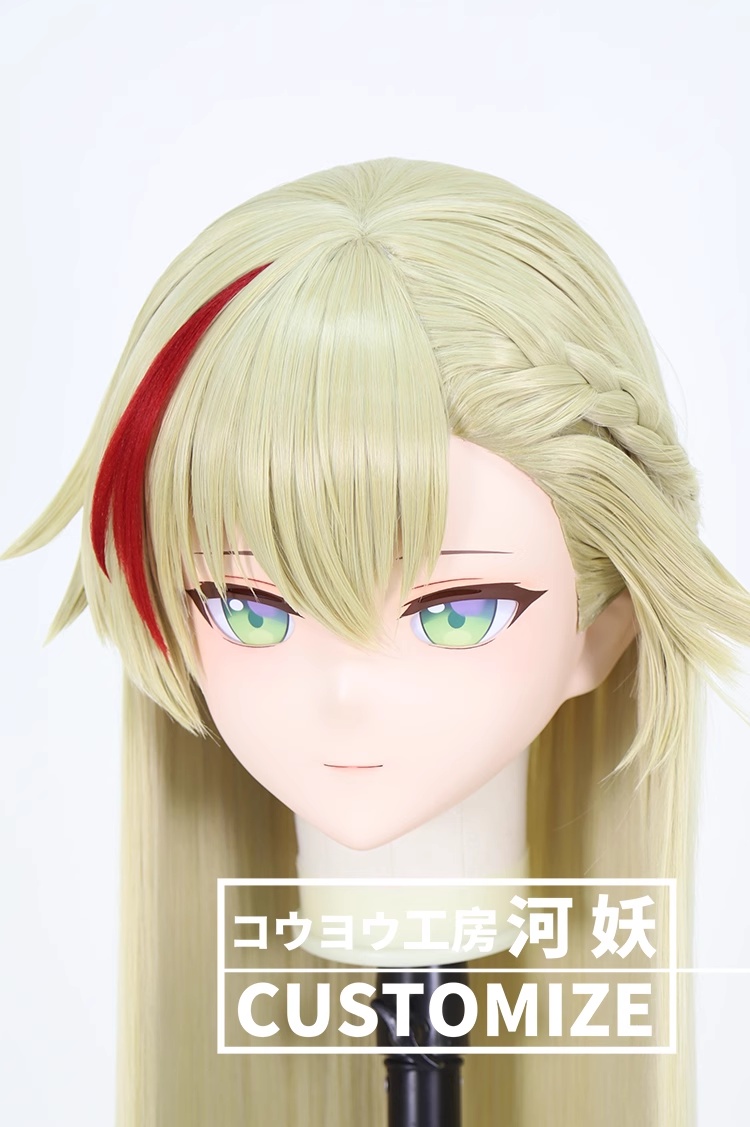二次元美少女　鍵つき全頭面　KIGURUMIマスク(C-291~C-300)　通気孔付　高品質樹脂製　サイズオーダーメイド　フルヘッド　アニメマスク　河妖工房製品　正規品保証　全国送料無料-15