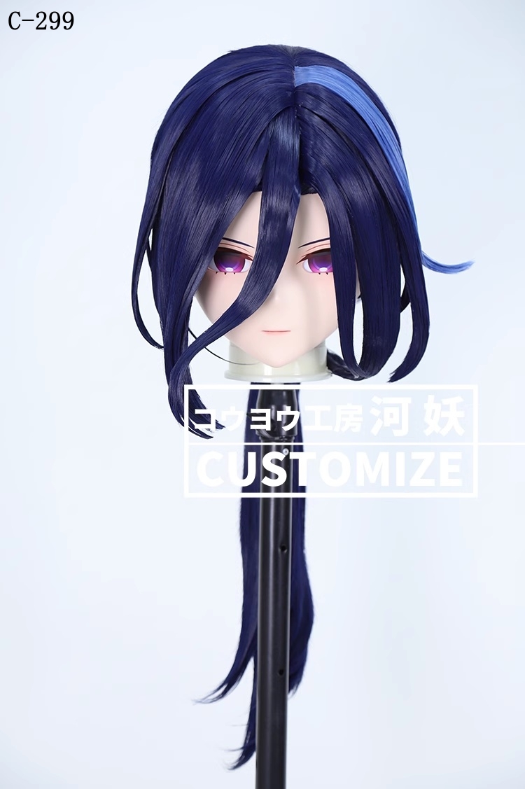 二次元美少女　鍵つき全頭面　KIGURUMIマスク(C-291~C-300)　通気孔付　高品質樹脂製　サイズオーダーメイド　フルヘッド　アニメマスク　河妖工房製品　正規品保証　全国送料無料-25