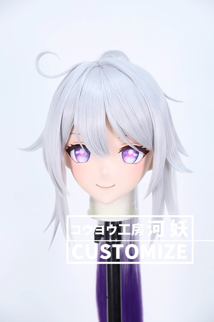 二次元美少女　鍵つき全頭面　KIGURUMIマスク(C-301~C-310)　通気孔付　高品質樹脂製　サイズオーダーメイド　フルヘッド　アニメマスク　河妖工房製品　正規品保証　全国送料無料-18