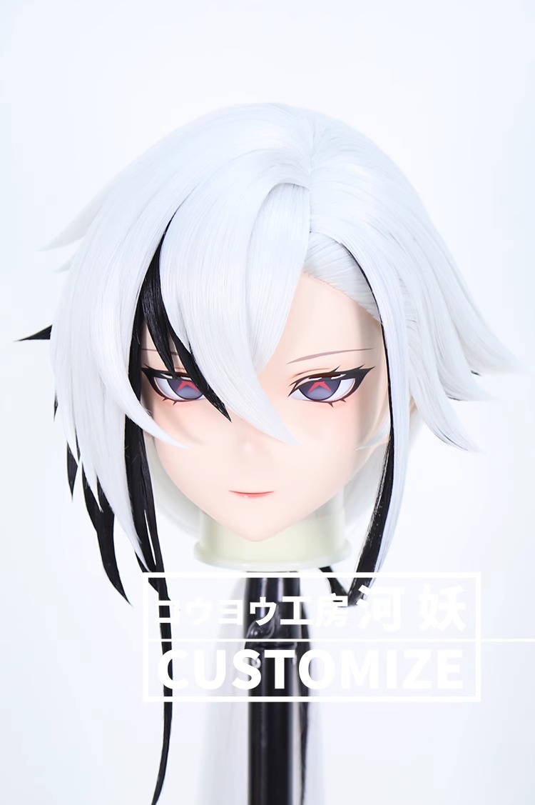 二次元美少女　鍵つき全頭面　KIGURUMIマスク(C-301~C-310)　通気孔付　高品質樹脂製　サイズオーダーメイド　フルヘッド　アニメマスク　河妖工房製品　正規品保証　全国送料無料-21