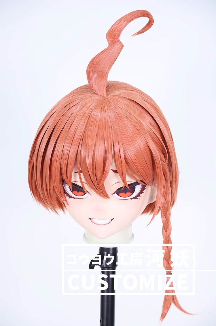 二次元美少女　鍵つき全頭面　KIGURUMIマスク(C-301~C-310)　通気孔付　高品質樹脂製　サイズオーダーメイド　フルヘッド　アニメマスク　河妖工房製品　正規品保証　全国送料無料-26