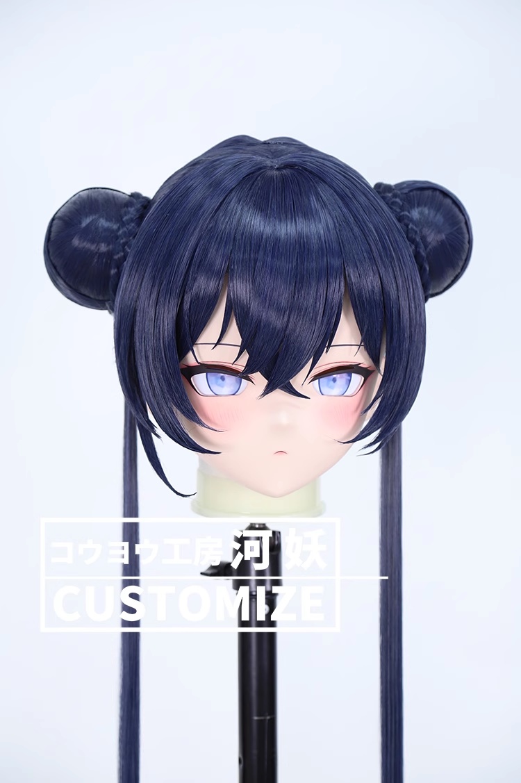 二次元美少女　鍵つき全頭面　KIGURUMIマスク(C-311~C-320)　通気孔付　高品質樹脂製　サイズオーダーメイド　フルヘッド　アニメマスク　河妖工房製品　正規品保証　全国送料無料-8