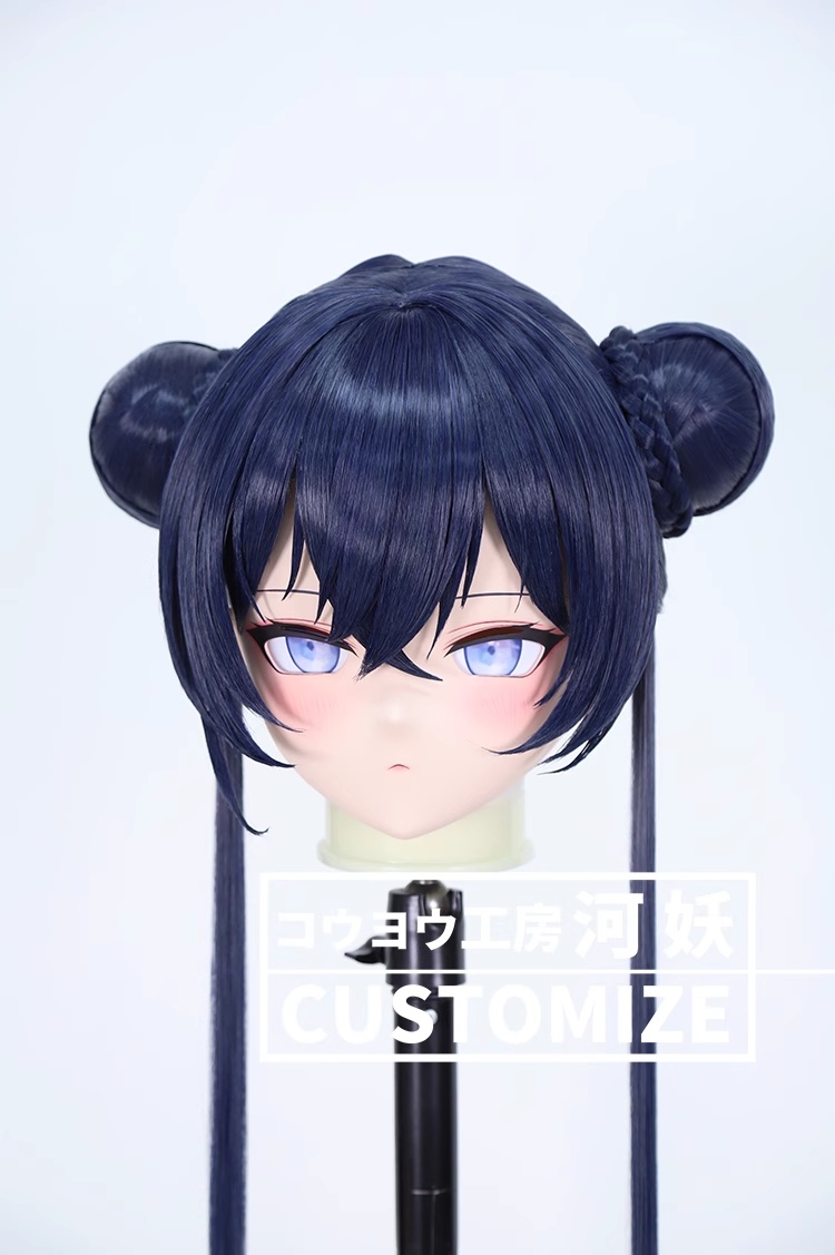 二次元美少女　鍵つき全頭面　KIGURUMIマスク(C-311~C-320)　通気孔付　高品質樹脂製　サイズオーダーメイド　フルヘッド　アニメマスク　河妖工房製品　正規品保証　全国送料無料-9