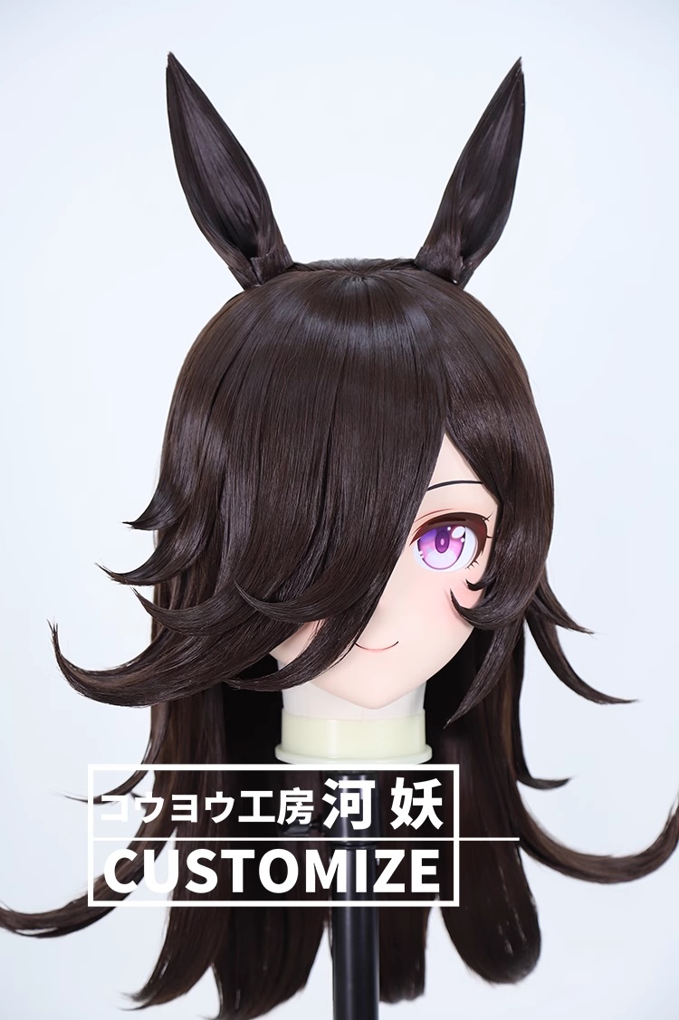 二次元美少女　鍵つき全頭面　KIGURUMIマスク(C-311~C-320)　通気孔付　高品質樹脂製　サイズオーダーメイド　フルヘッド　アニメマスク　河妖工房製品　正規品保証　全国送料無料-11
