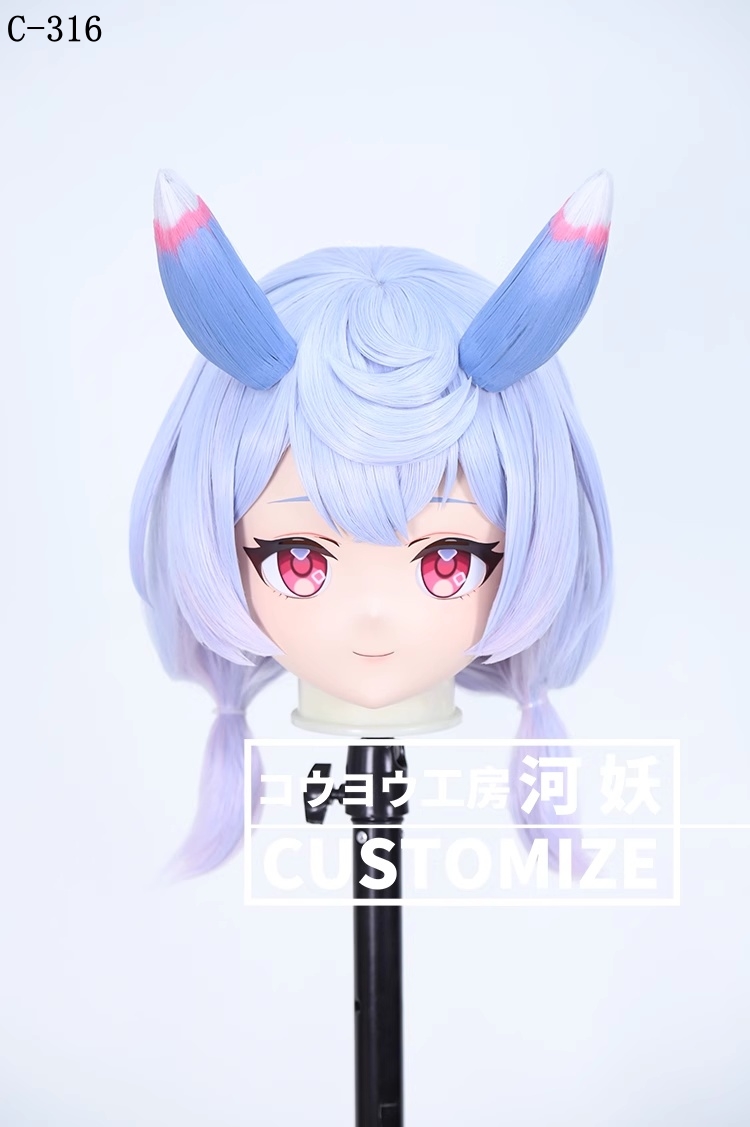 二次元美少女　鍵つき全頭面　KIGURUMIマスク(C-311~C-320)　通気孔付　高品質樹脂製　サイズオーダーメイド　フルヘッド　アニメマスク　河妖工房製品　正規品保証　全国送料無料-15
