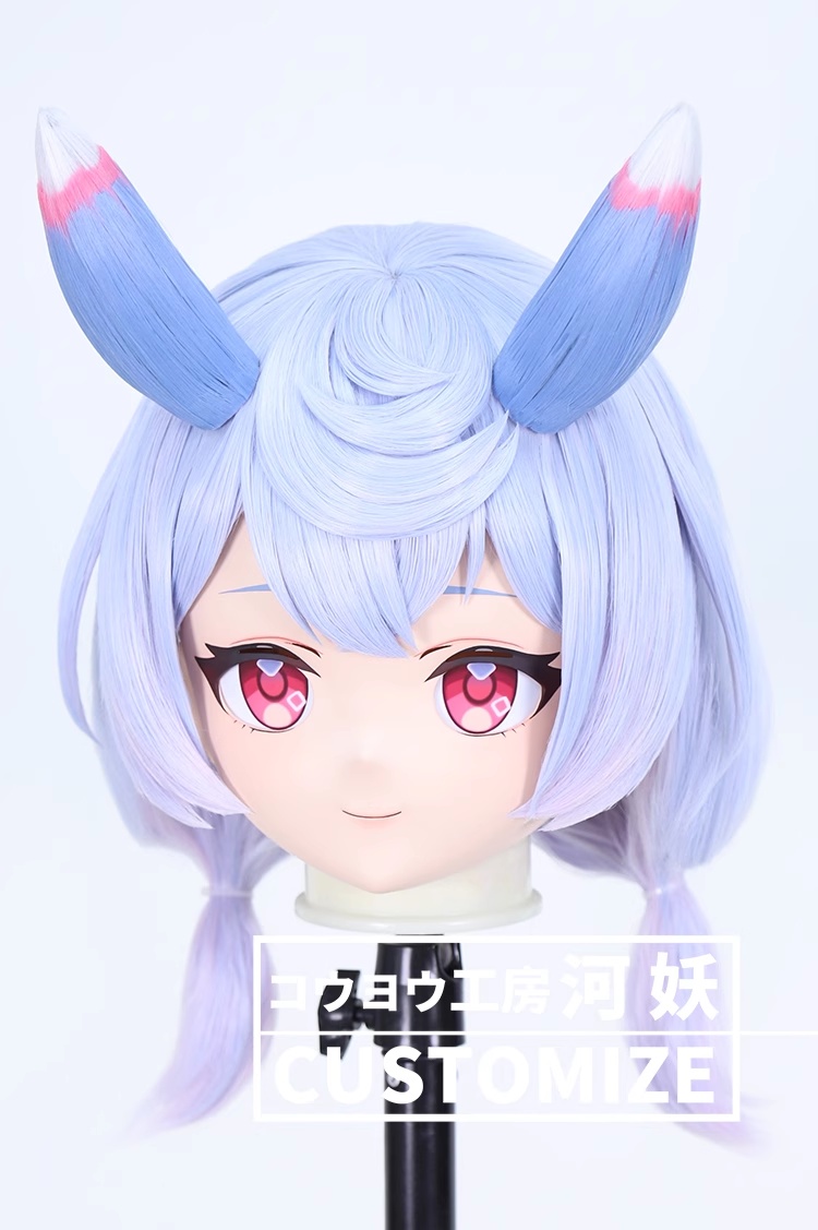 二次元美少女　鍵つき全頭面　KIGURUMIマスク(C-311~C-320)　通気孔付　高品質樹脂製　サイズオーダーメイド　フルヘッド　アニメマスク　河妖工房製品　正規品保証　全国送料無料-17