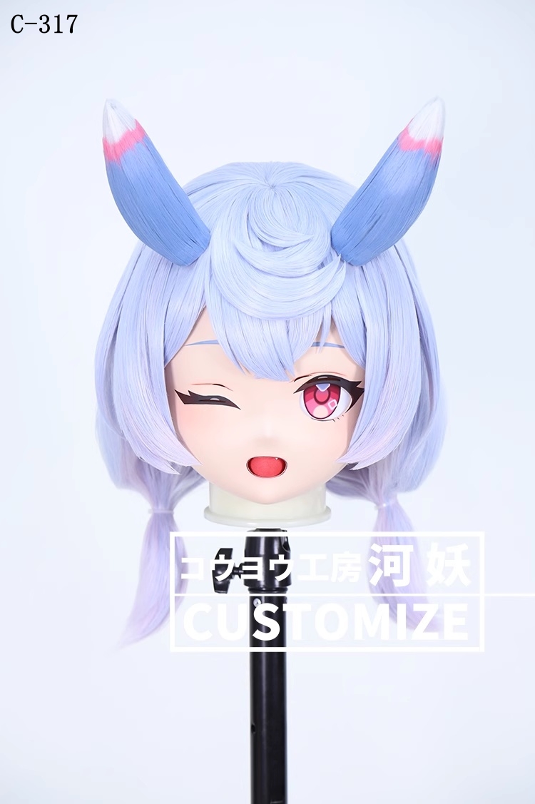 二次元美少女　鍵つき全頭面　KIGURUMIマスク(C-311~C-320)　通気孔付　高品質樹脂製　サイズオーダーメイド　フルヘッド　アニメマスク　河妖工房製品　正規品保証　全国送料無料-18