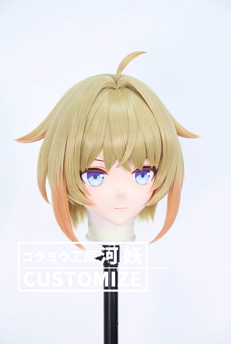 二次元美少女　鍵つき全頭面　KIGURUMIマスク(C-311~C-320)　通気孔付　高品質樹脂製　サイズオーダーメイド　フルヘッド　アニメマスク　河妖工房製品　正規品保証　全国送料無料-28