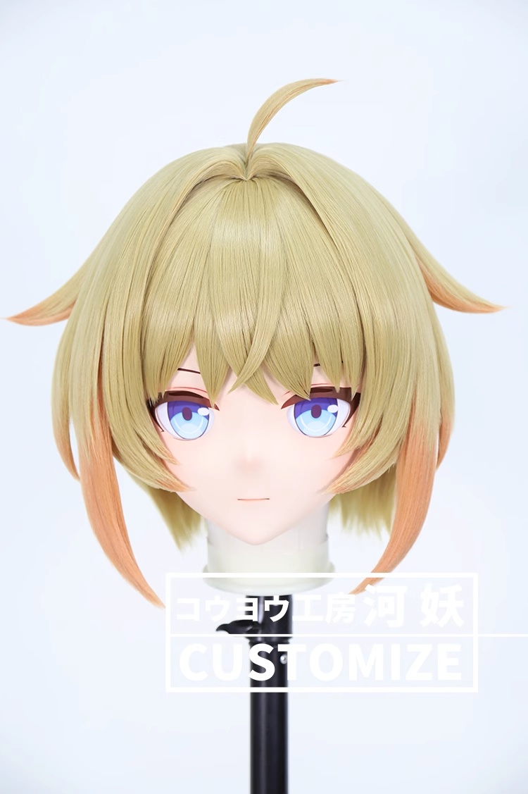 二次元美少女　鍵つき全頭面　KIGURUMIマスク(C-311~C-320)　通気孔付　高品質樹脂製　サイズオーダーメイド　フルヘッド　アニメマスク　河妖工房製品　正規品保証　全国送料無料-29