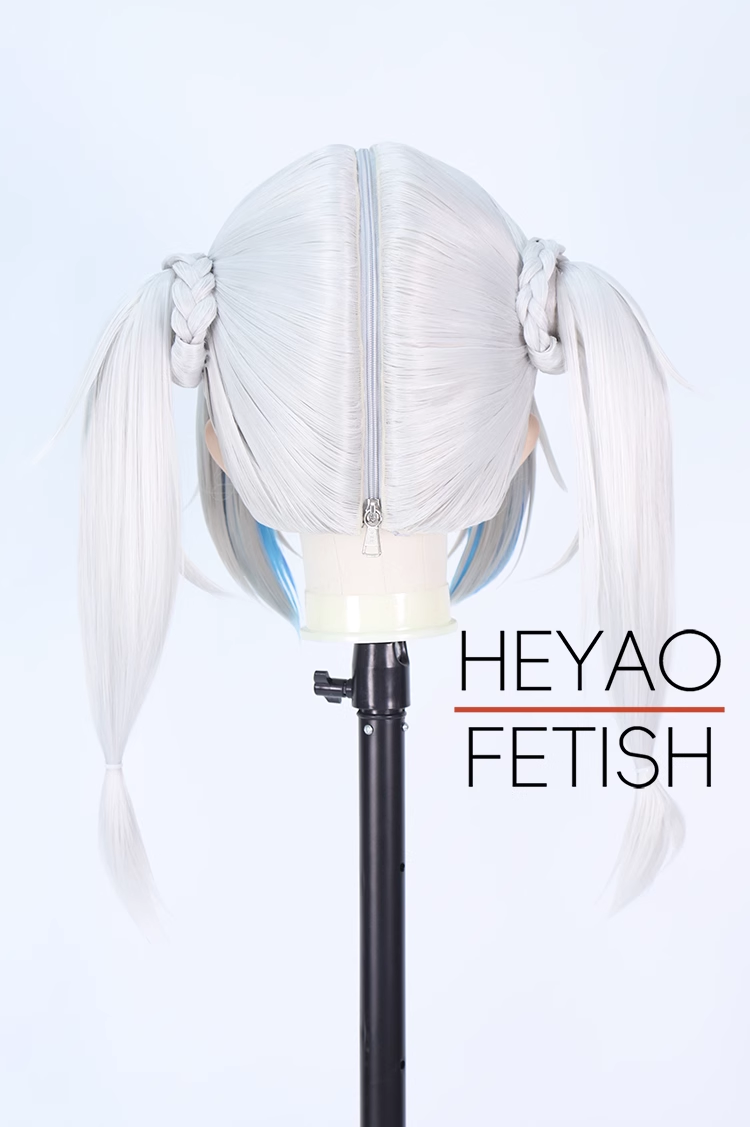 二次元美少女　フルヘッド着ぐるみマスク(L-41~L-50)　ウィッグときぐるみの一体型・後ろファスナーで着脱　高品質樹脂製　サイズオーダーメイド　ウィッグ付き全頭面　KIGURUMI変身　他のキャラクターもオーダーメイド可能　河妖工房製品　正規品保証　全国送料無料-2