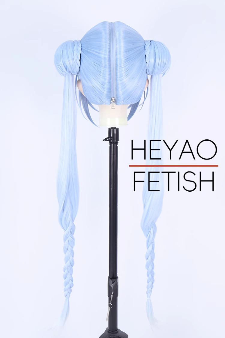 二次元美少女　フルヘッド着ぐるみマスク(L-51~L-60)　ウィッグときぐるみの一体型・後ろファスナーで着脱　高品質樹脂製　サイズオーダーメイド　ウィッグ付き全頭面　KIGURUMI変身　他のキャラクターもオーダーメイド可能　河妖工房製品　正規品保証　全国送料無料-6
